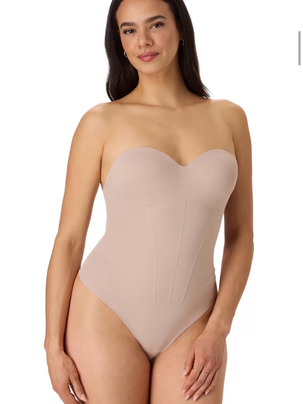 Maidenform Firm Control Shapewear Tummy Shaping Multiway Thong Bodysuit DMS131
